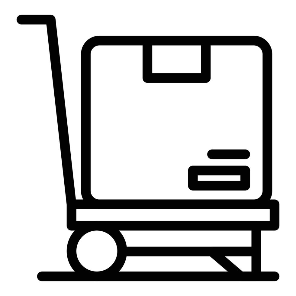 Card relocation box icon outline vector. Home furniture vector