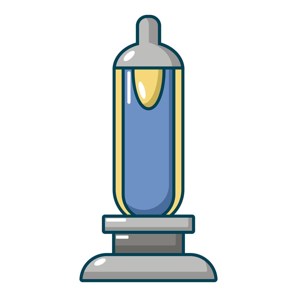 Car spark plug icon, cartoon style vector