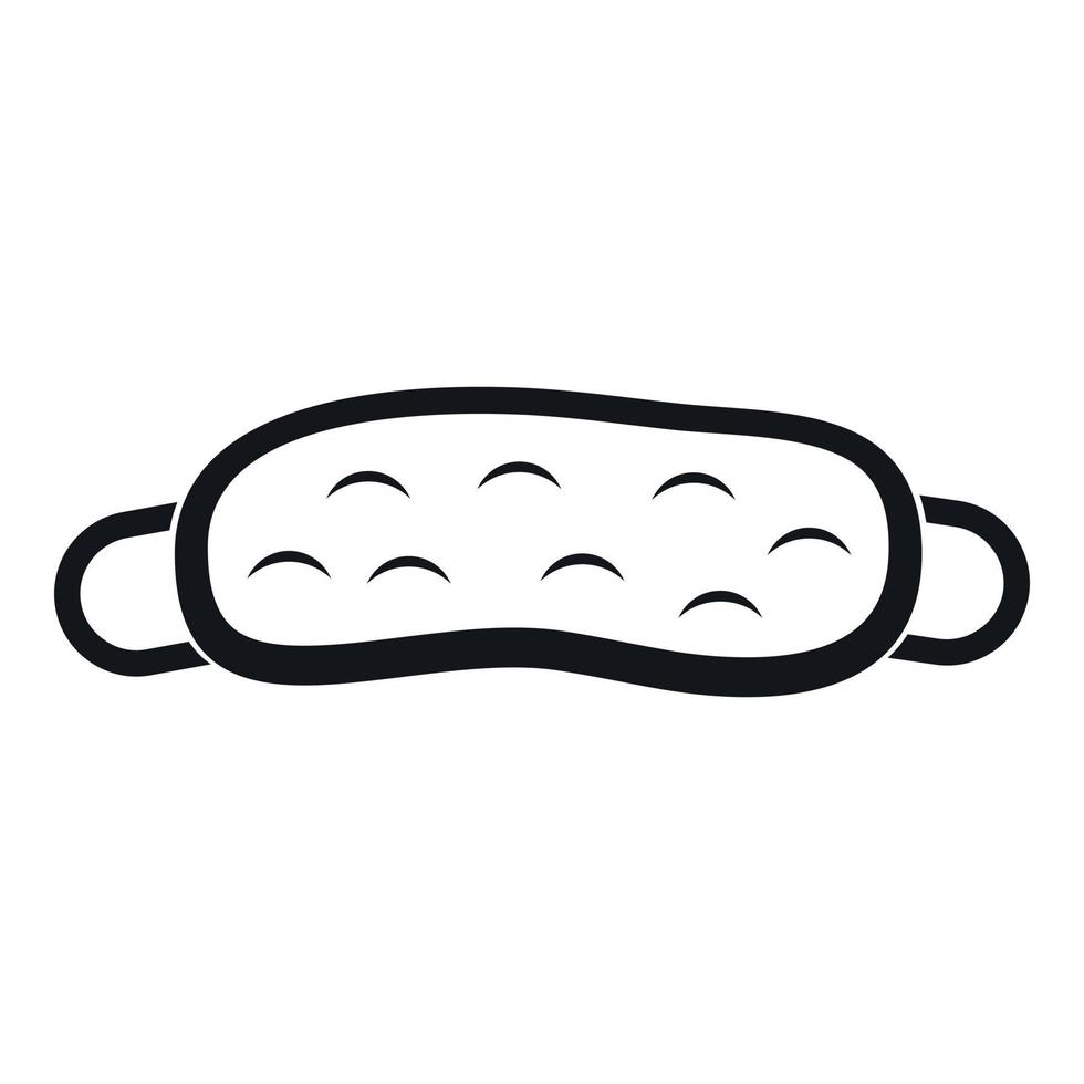 Sleeping mask icon, simple style vector