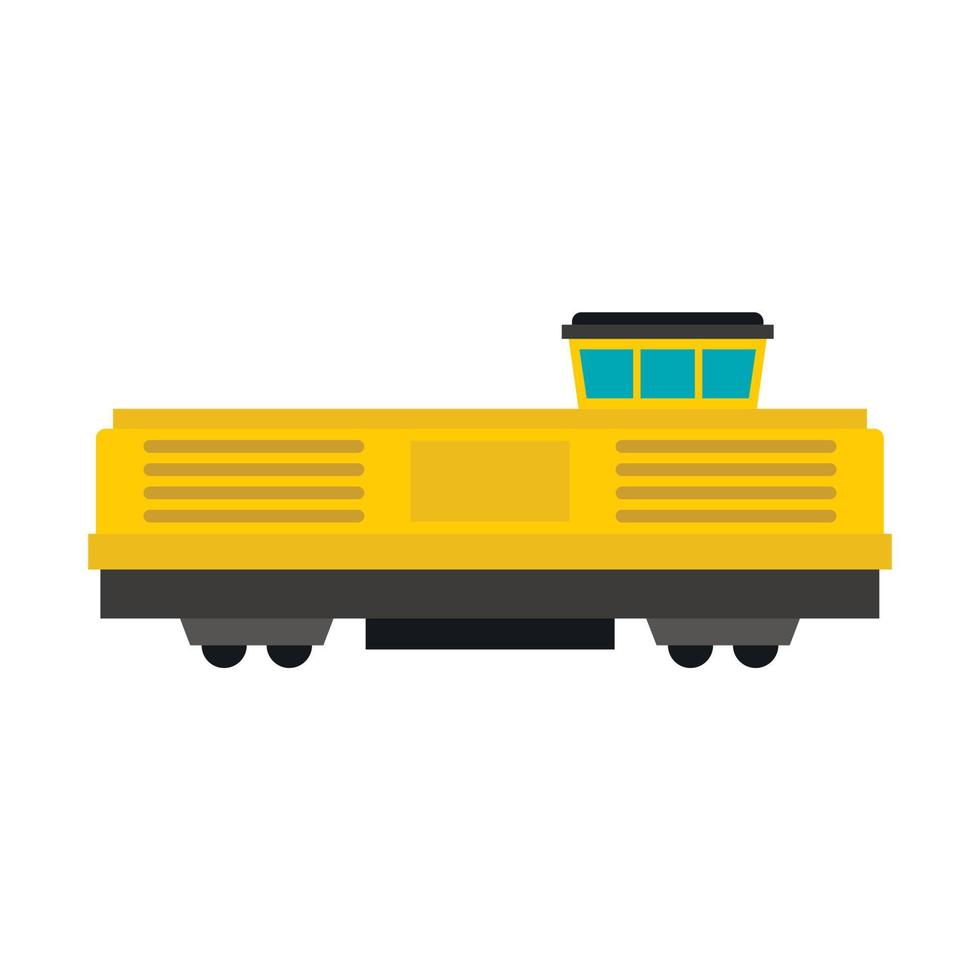 Freight train icon, flat style vector