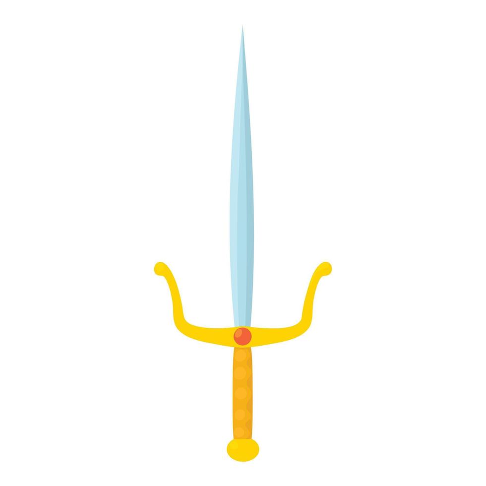 Old dirk icon, cartoon style vector