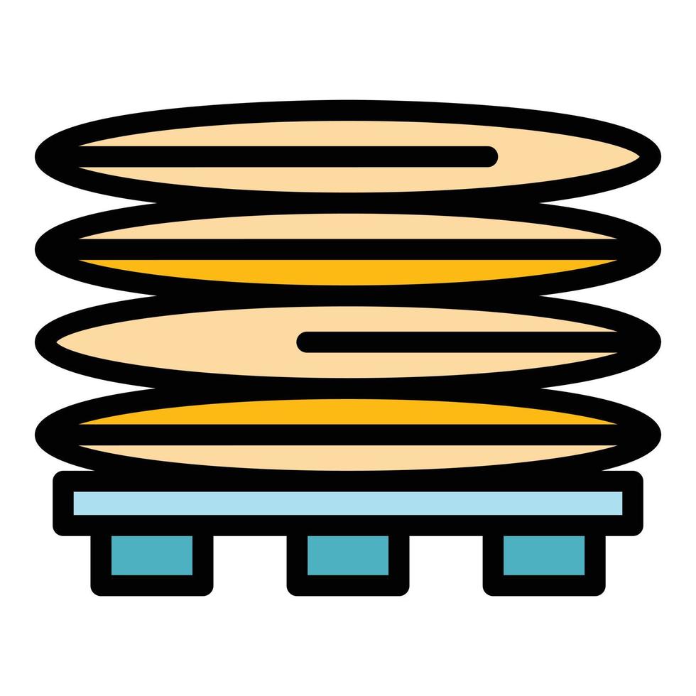 Coffee production icon color outline vector