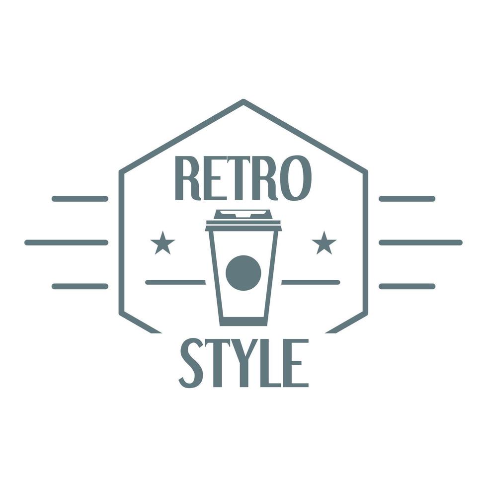 logotipo de estilo retro, estilo sencillo vector