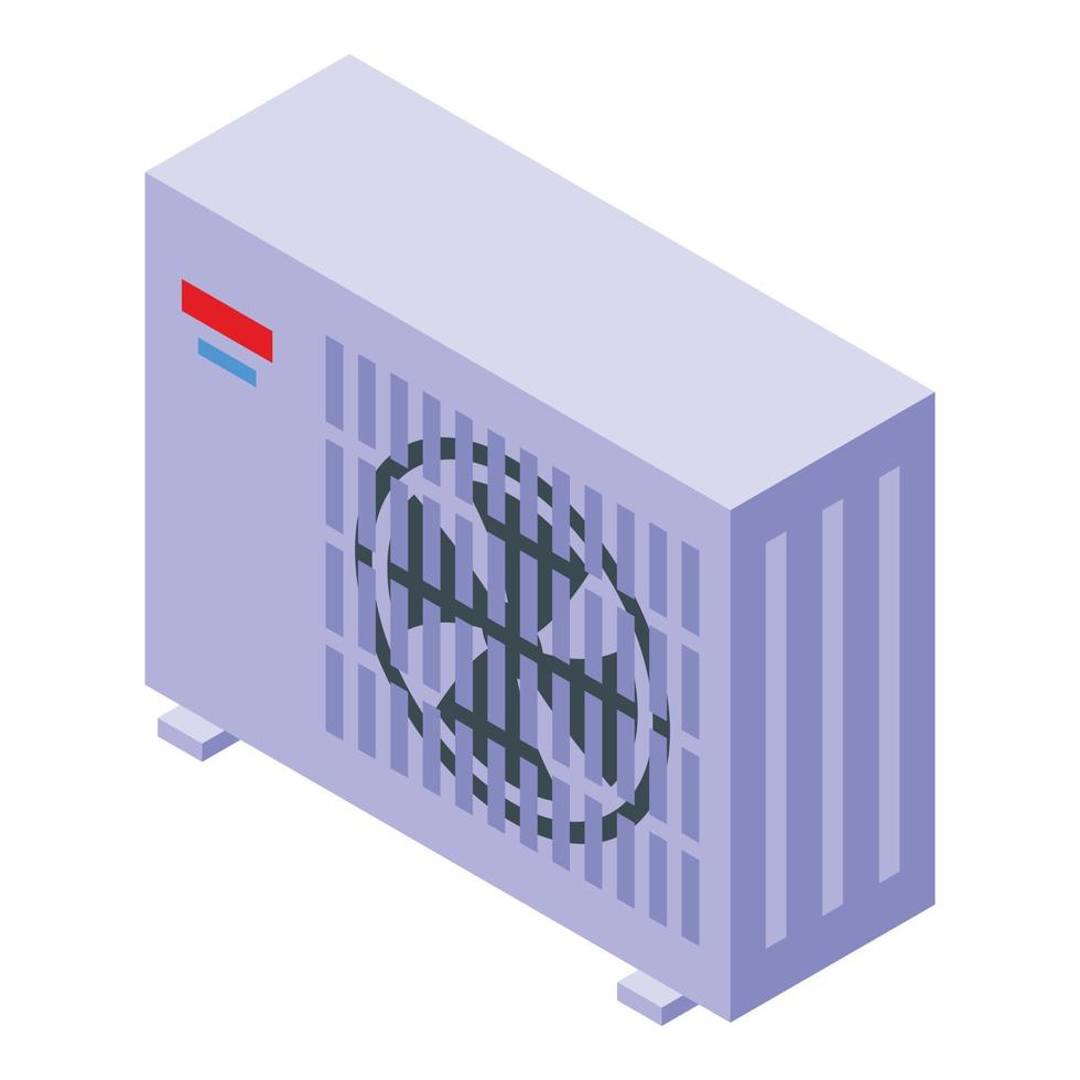 Commercial air conditioner icon isometric vector. Repair home vector
