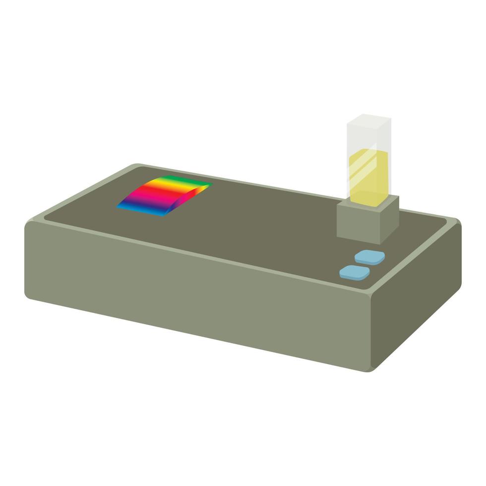 Spectrometer icon, cartoon style vector