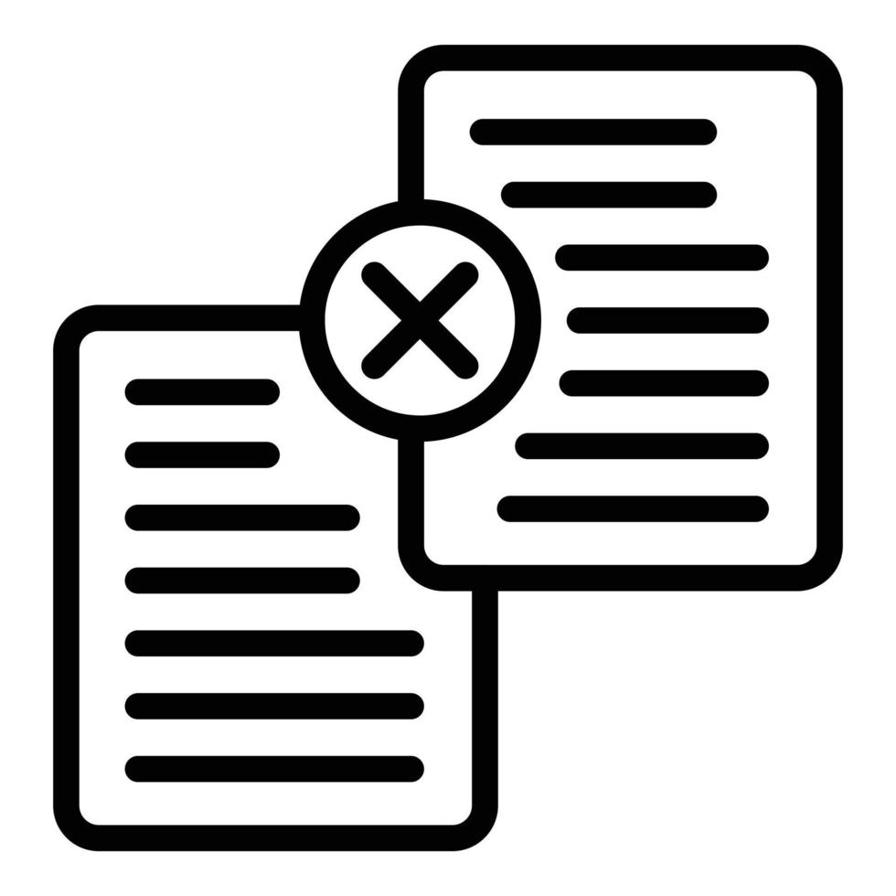 Document patent icon outline vector. Law copyright vector