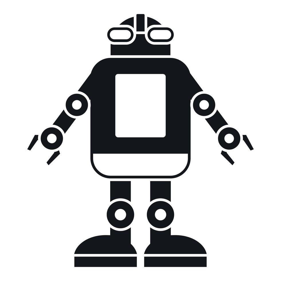 Automation machine robot icon, simple style vector