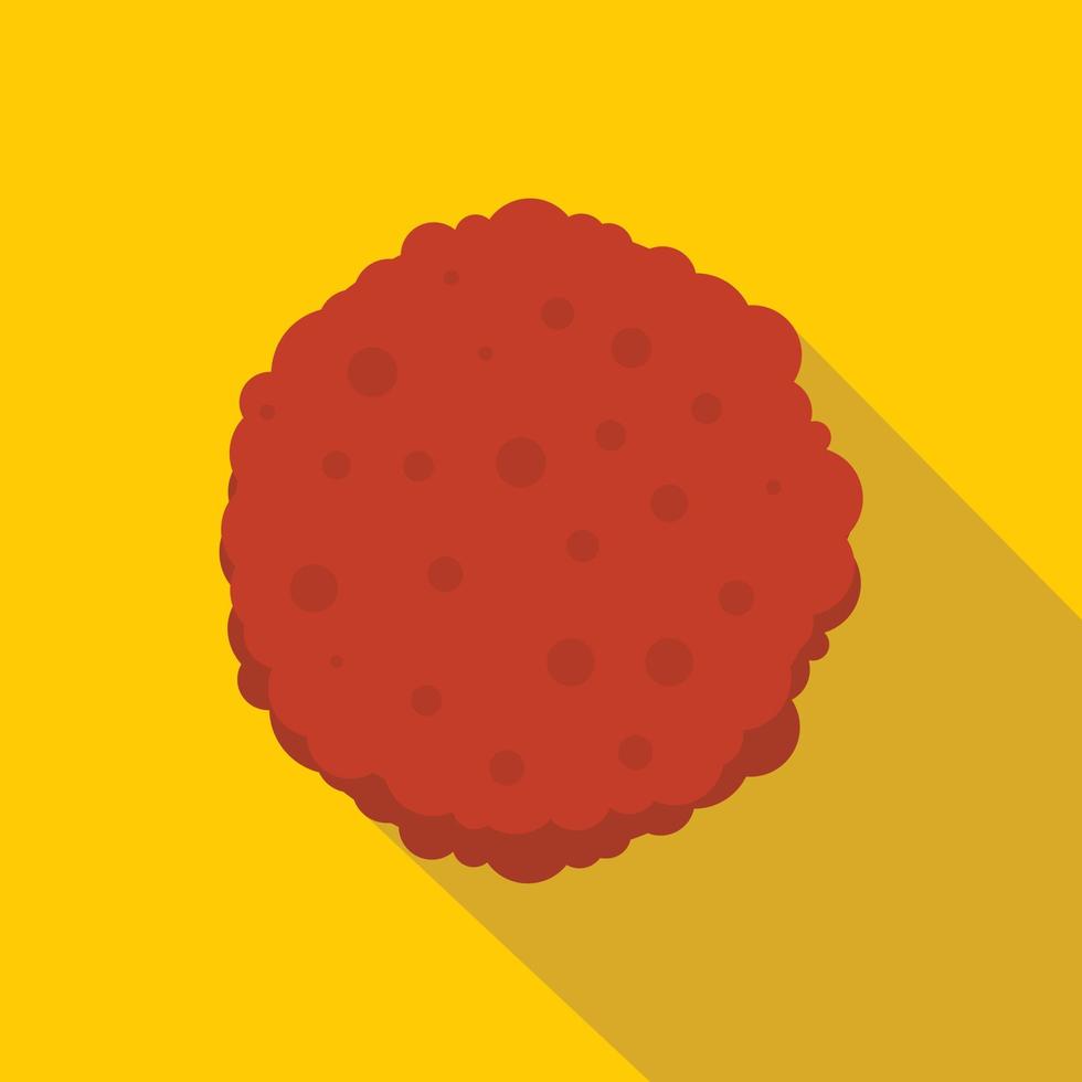 Cutlets icon, flat style vector