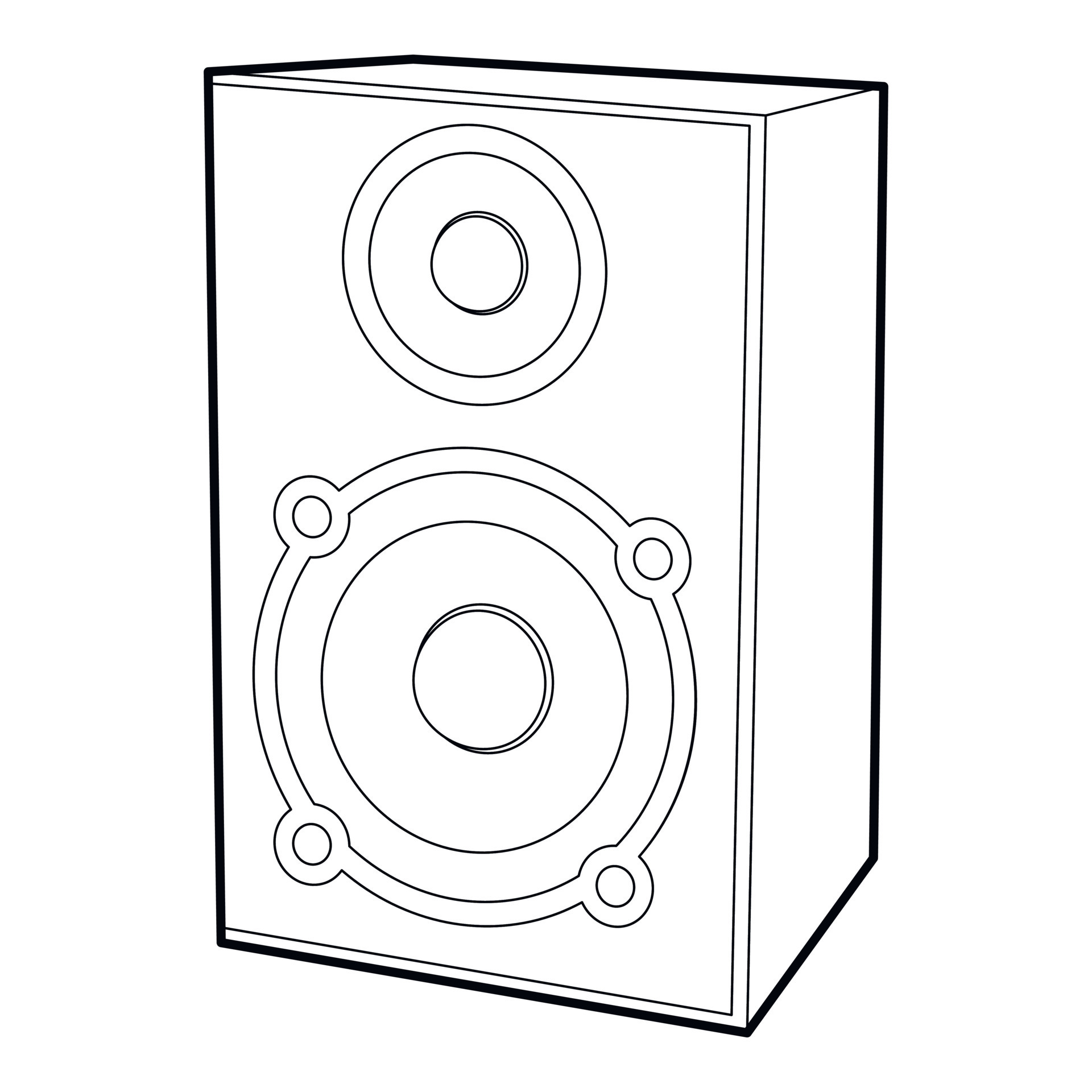 Speaker icon, outline style 15092048 Vector Art at Vecteezy