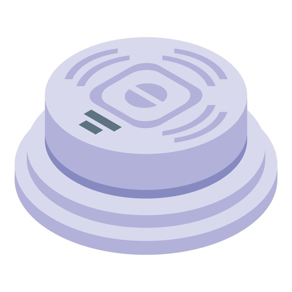 Safety smoke detector icon isometric vector. Fire alarm vector