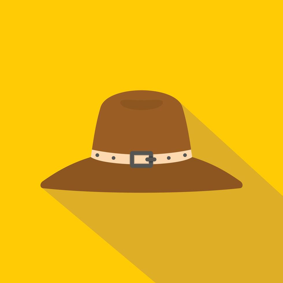 Hat icon, flat style vector