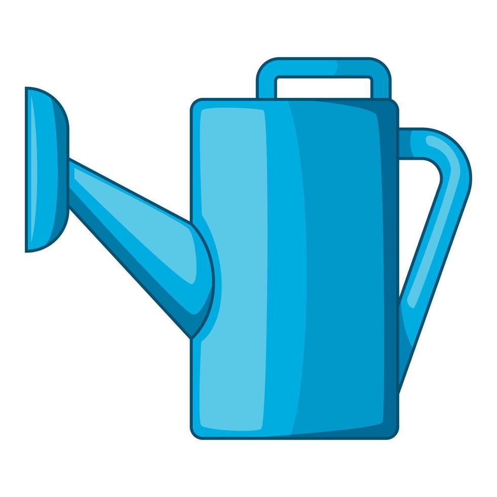 Watering can icon, cartoon style vector