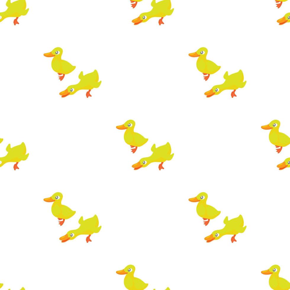 Two yellow ducks pattern seamless vector