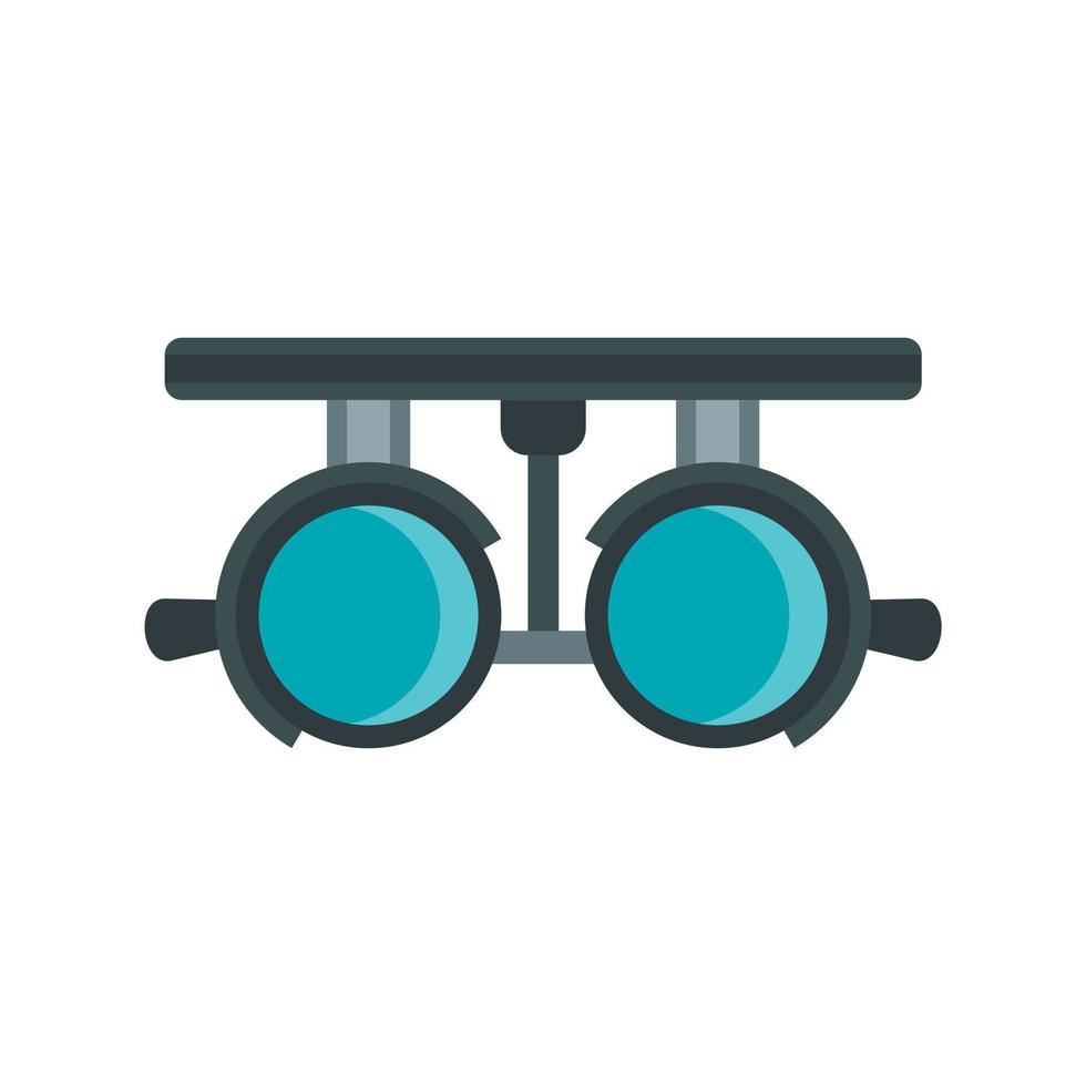 icono de autorefractómetro médico, tipo plano vector