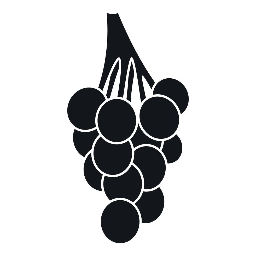 Grapes icon, simple style vector