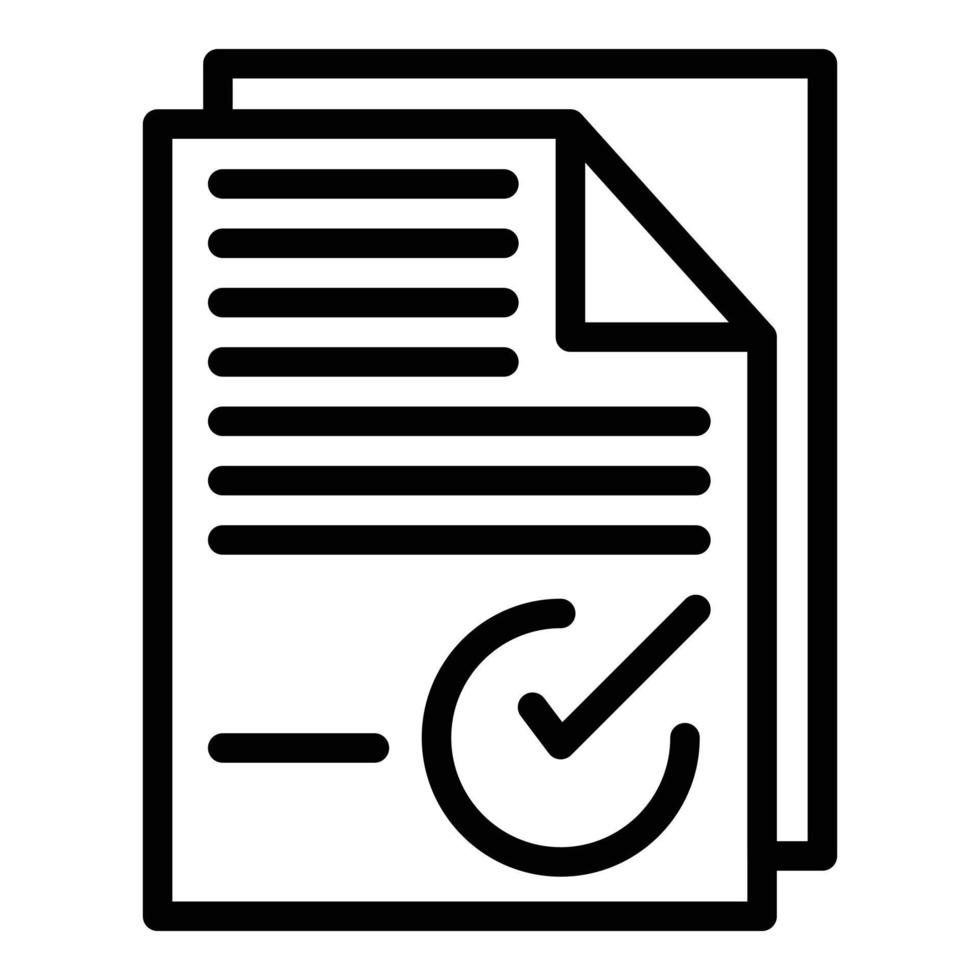 Order papers icon outline vector. User register vector