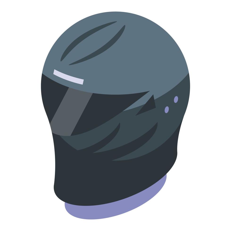 Motorcycle helmet icon isometric vector. Bike equipment vector