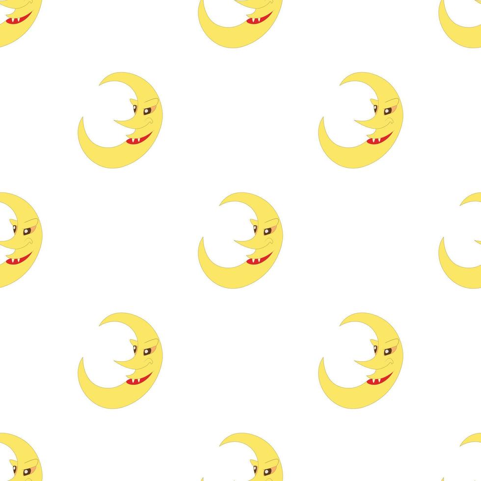 Crescent moon pattern seamless vector