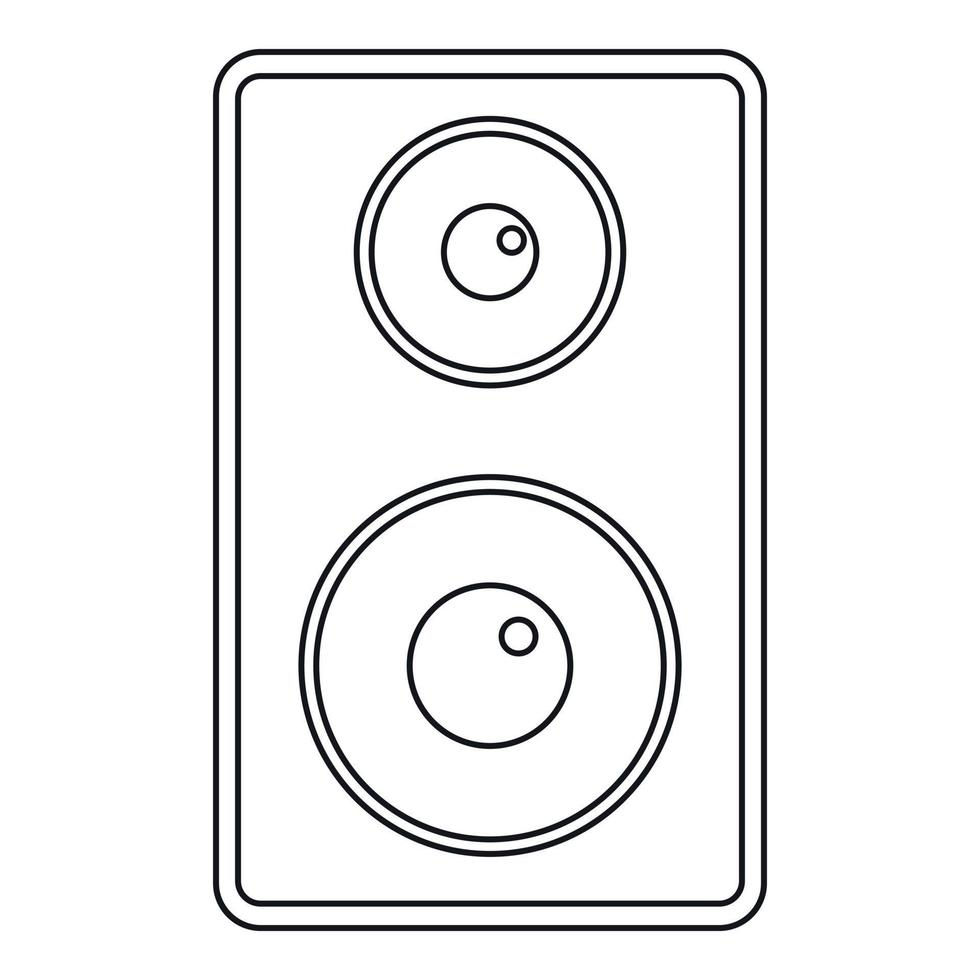 Subwoofer icon, outline style 15092548 Vector Art at Vecteezy