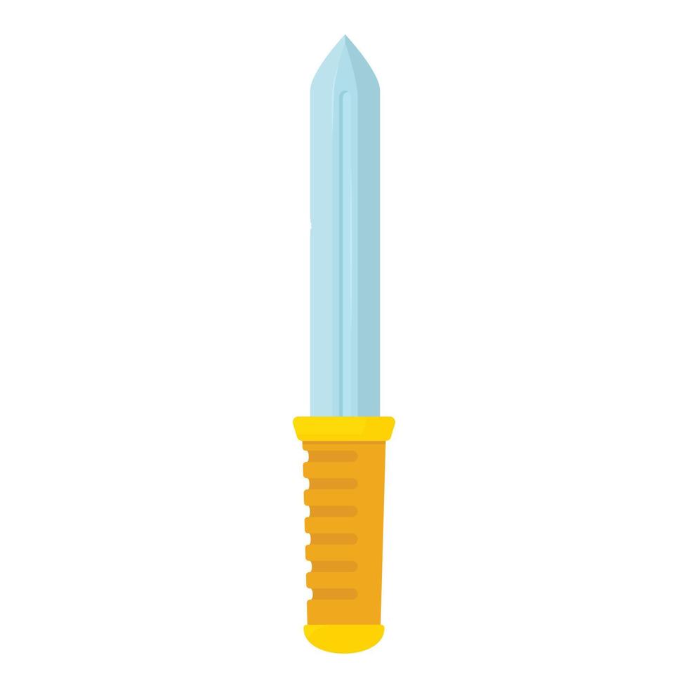 Bayonet knife icon, cartoon style vector