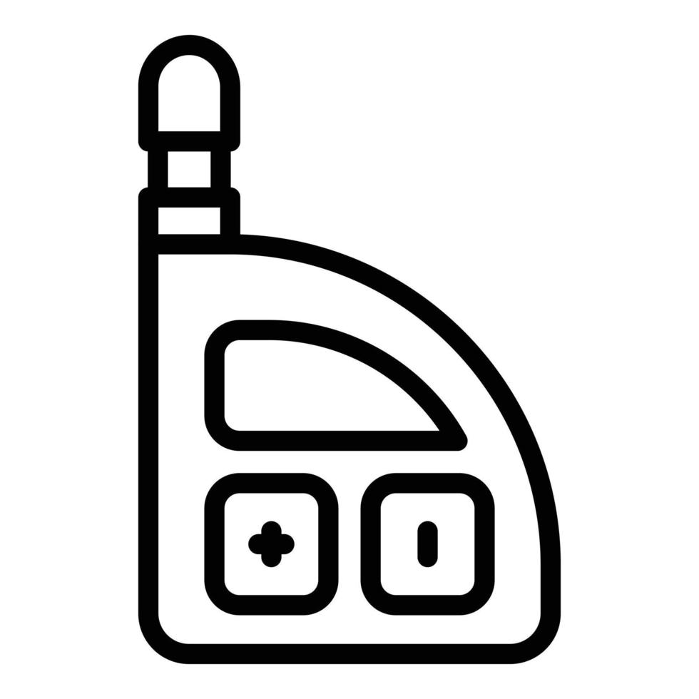 Car remote control icon outline vector. Auto system vector