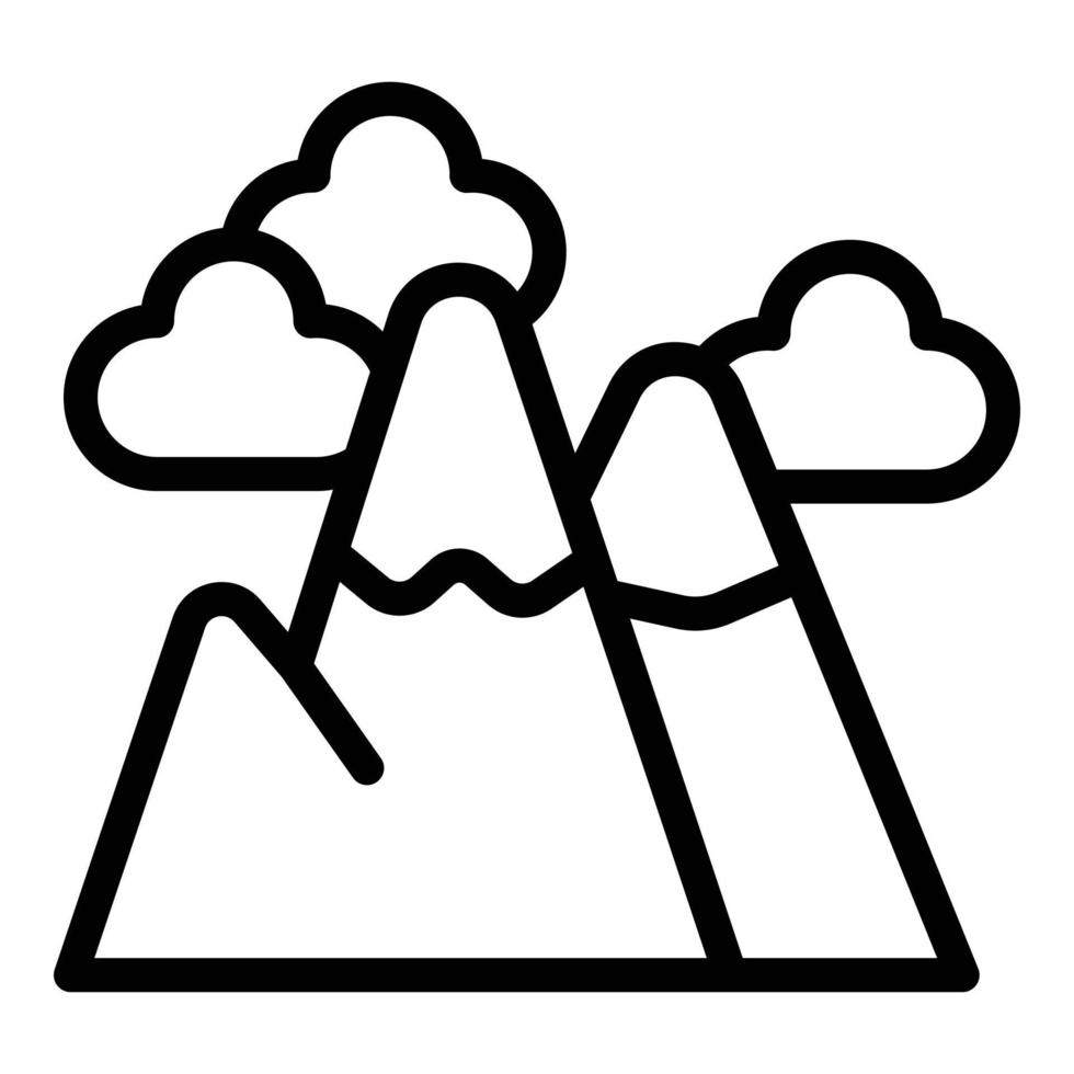 Poland mountains icon outline vector. Cracow city vector