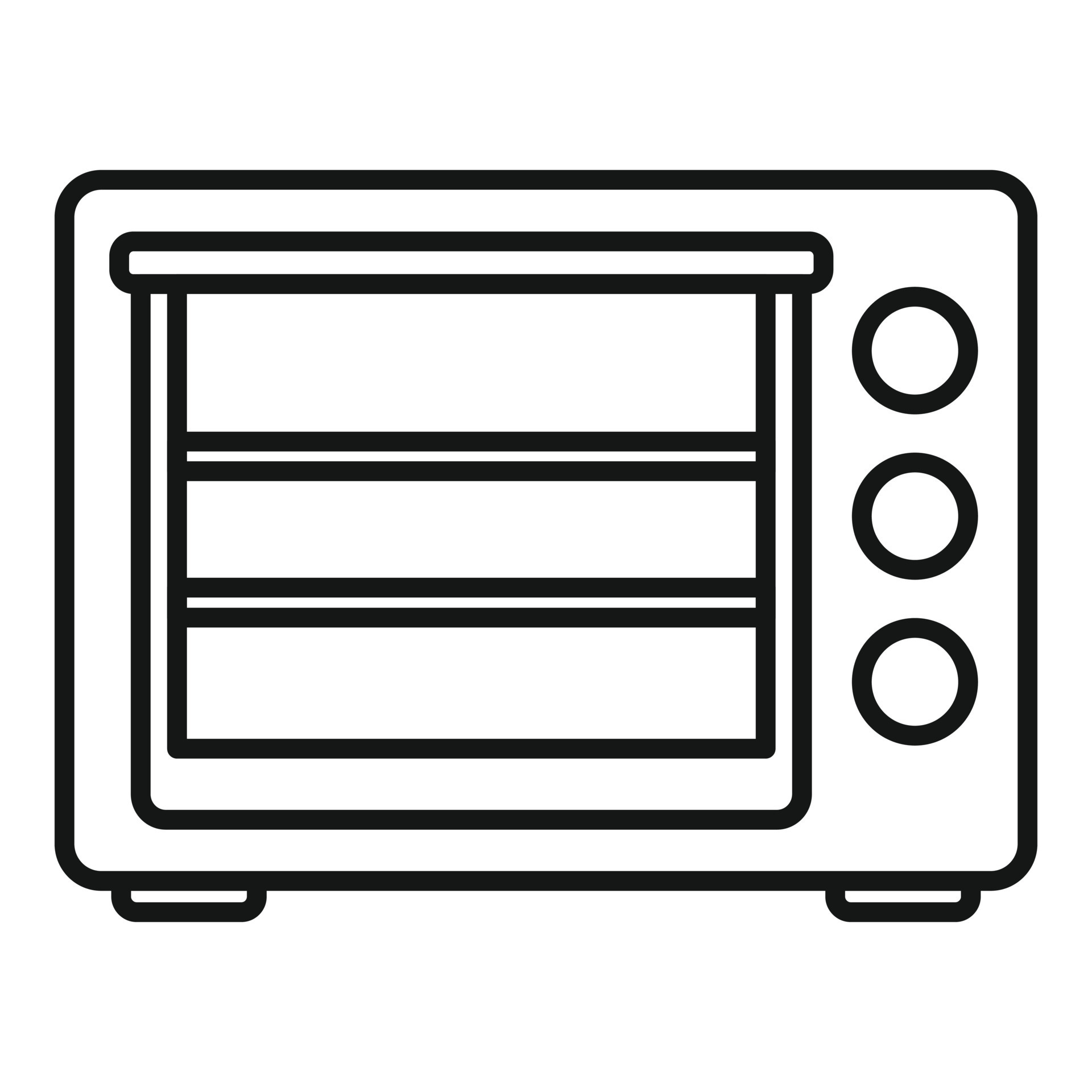 Turbo convection oven icon outline vector. Electric grill stove