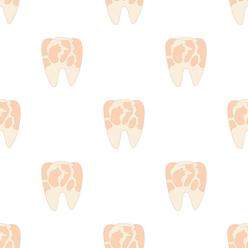Illness tooth pattern seamless vector