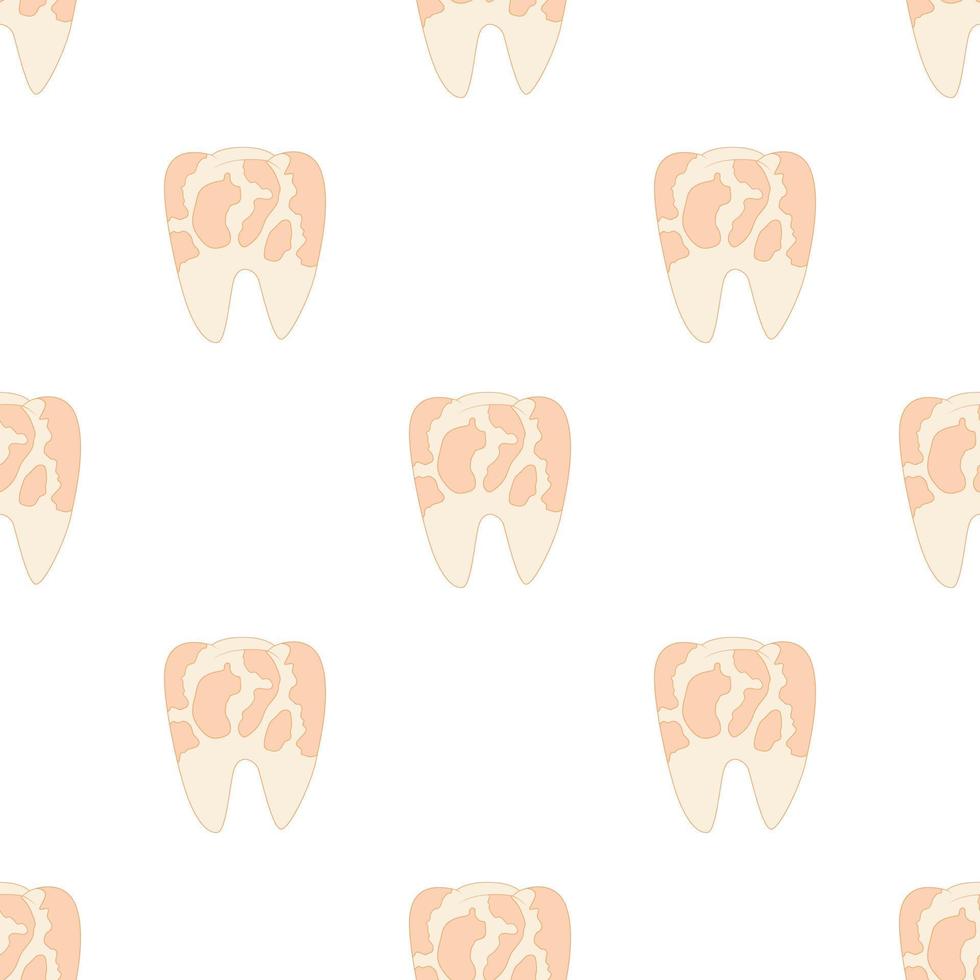 Illness tooth pattern seamless vector