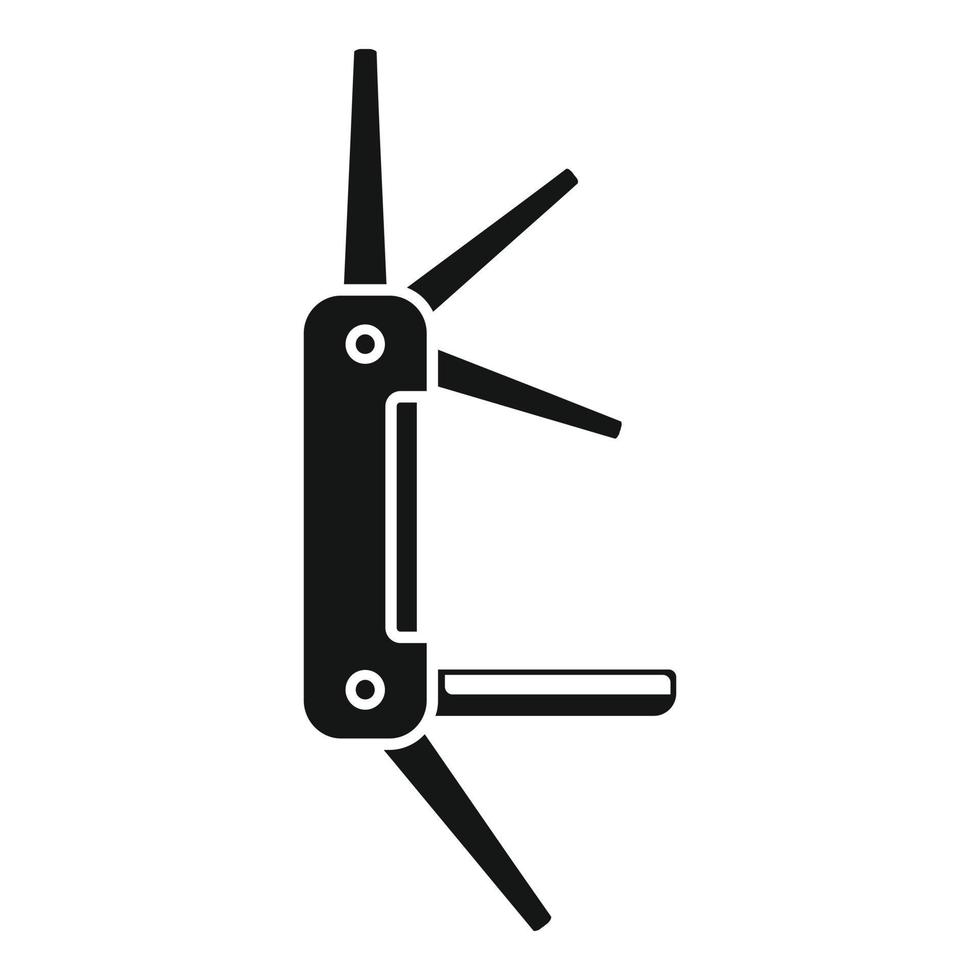 Army tool icon simple vector. Knife multitool vector