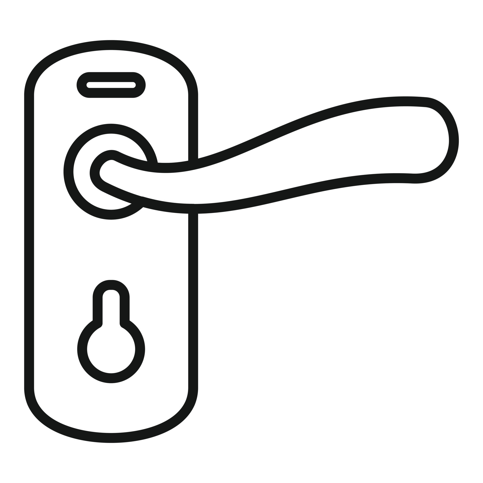 Doorknob icon outline vector. Door handle 15092872 Vector Art at Vecteezy