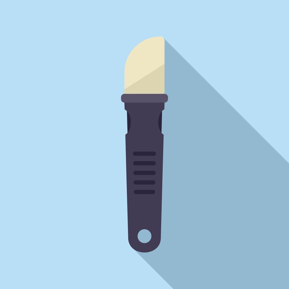 Repair tablet knife icon flat vector. Mobile broken vector