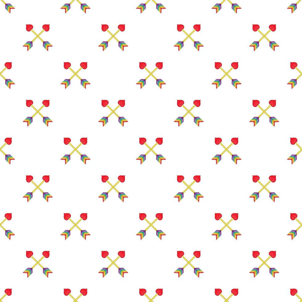 Two arrows LGBT pattern, cartoon style vector