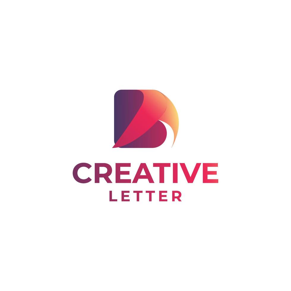 Creative letter logo design, abstract shape logo, abstract letter logo, alphabet logo, typography design concept vector