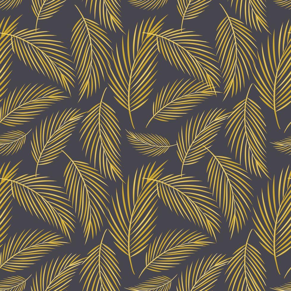 Vector modern seamless pattern. Doodle flat images of feathers different size and shape. Wrapping paper and background decoration.