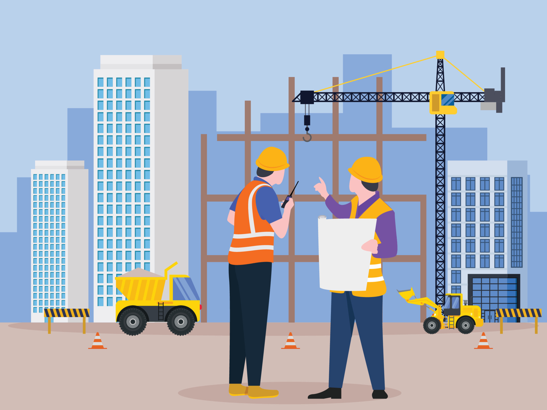 Construction real estate building project 15093846 Vector Art at Vecteezy