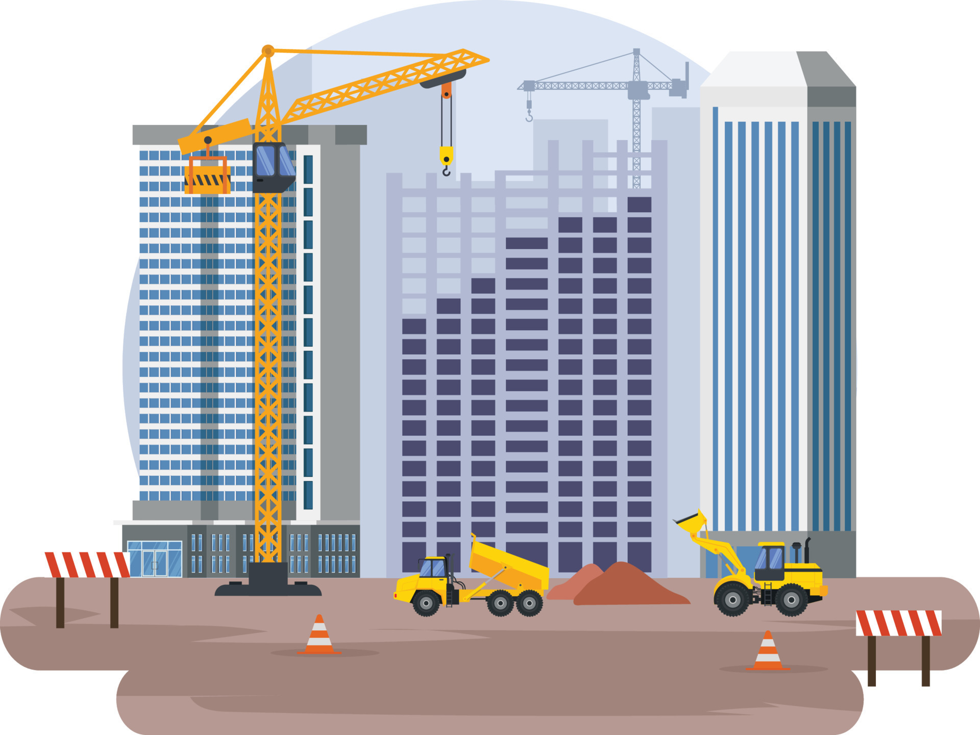 Construction real estate building project 15093849 Vector Art at Vecteezy