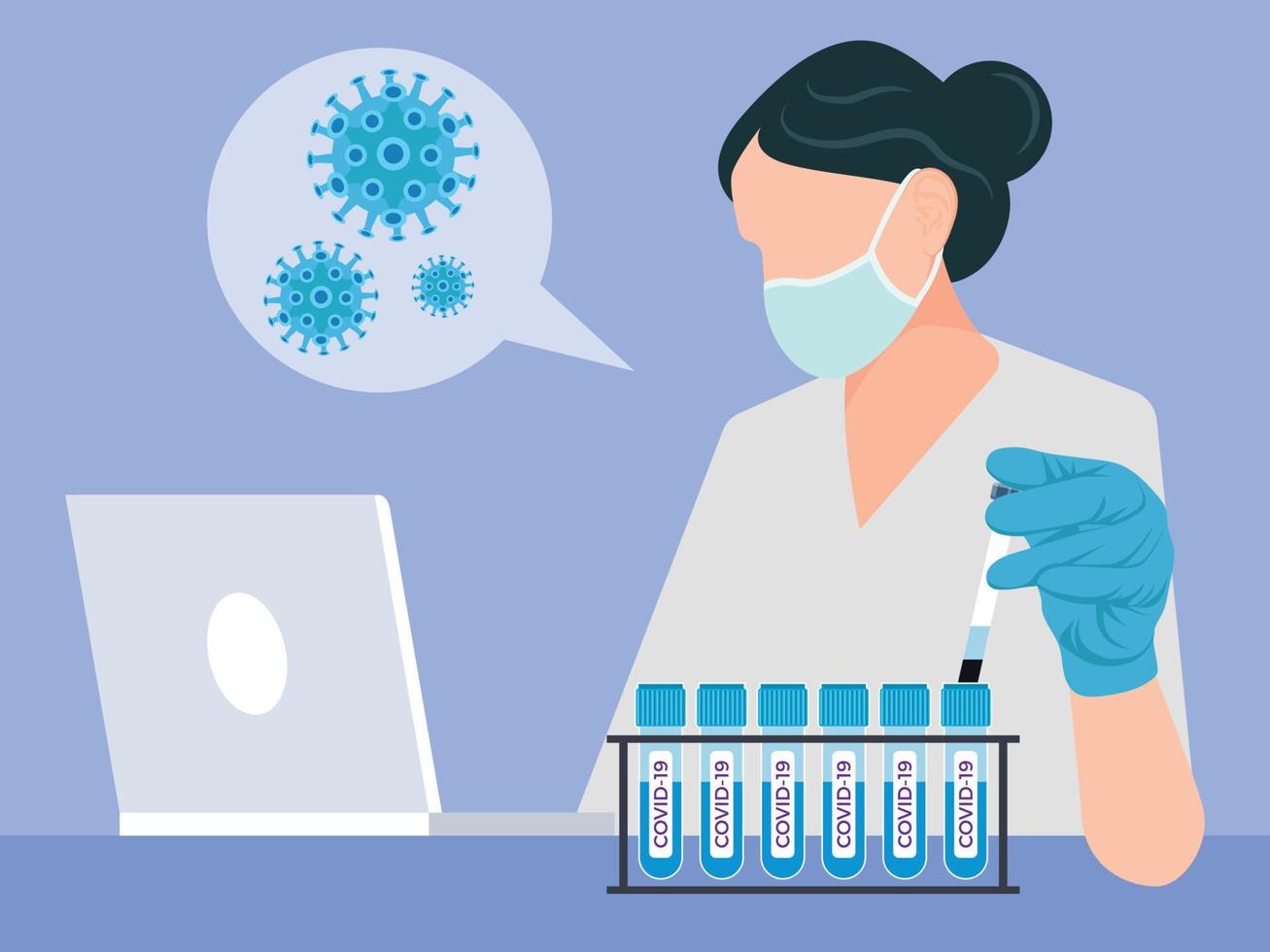 Corona vaccine research lab vector