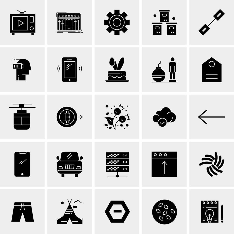 25 Universal Business Icons Vector Creative Icon Illustration to use in web and Mobile Related project