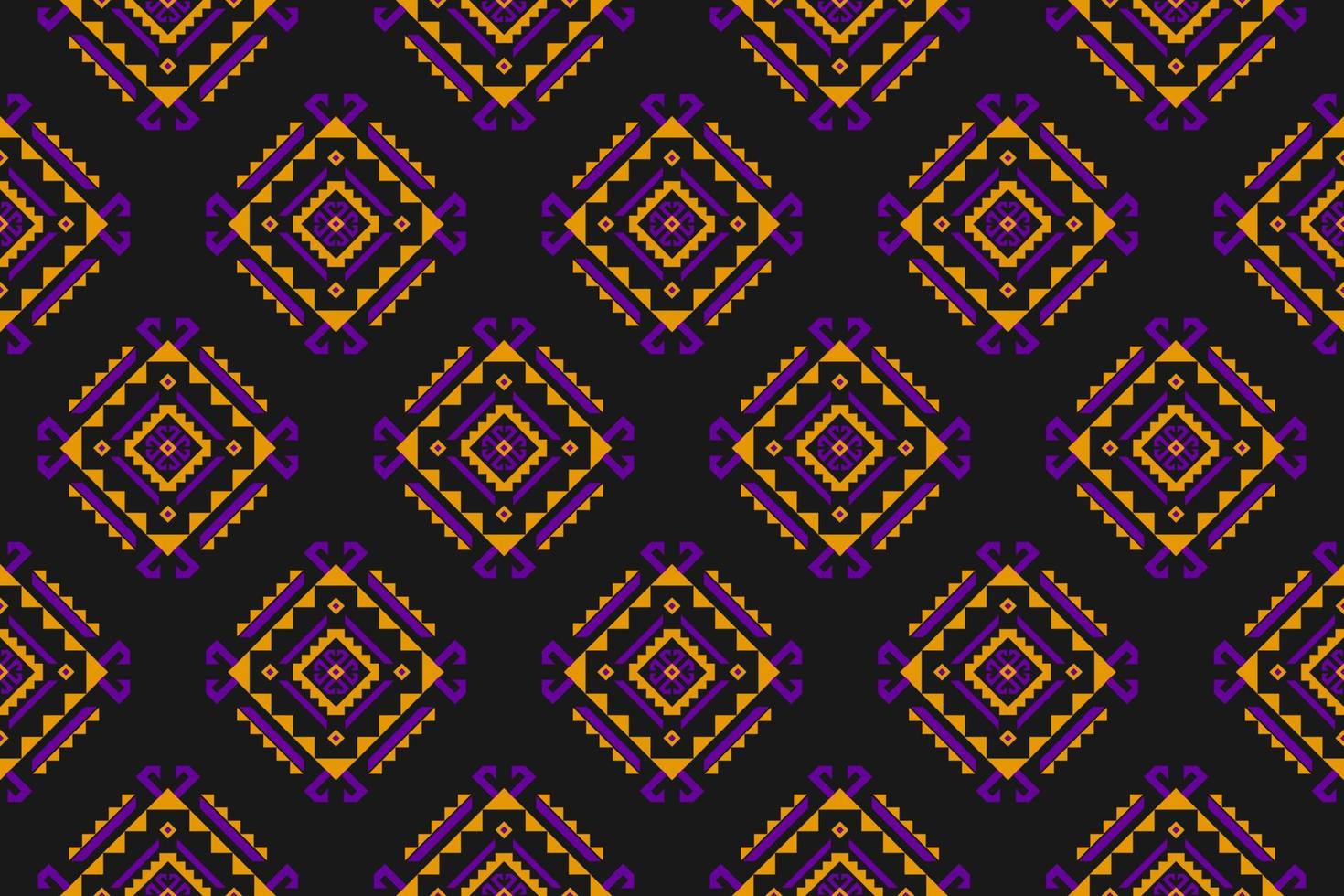 Fabric tribal pattern art. Geometric ethnic seamless pattern traditional. American, Mexican style. vector