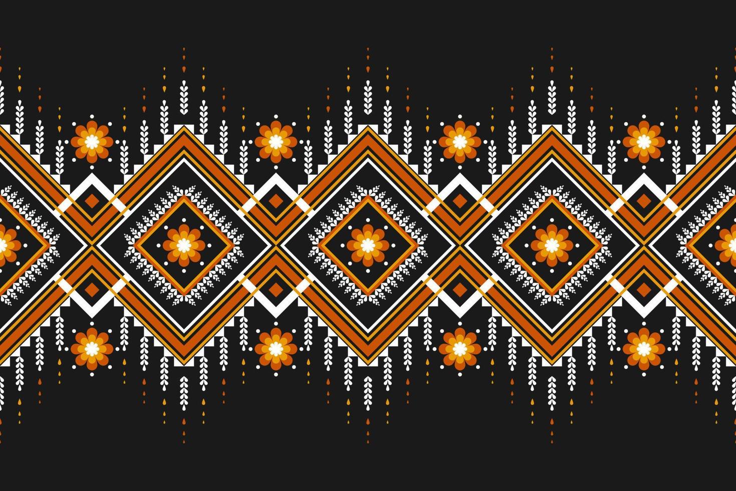 fondo tribal de la flor de la alfombra. geométrico étnico oriental de patrones sin fisuras tradicional. vector