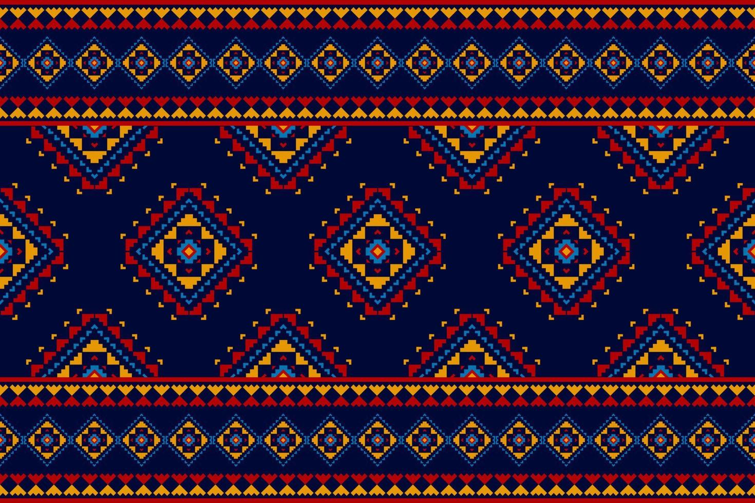Carpet ethnic tribal pattern art. Geometric ethnic seamless pattern in tribal. Mexican style. vector