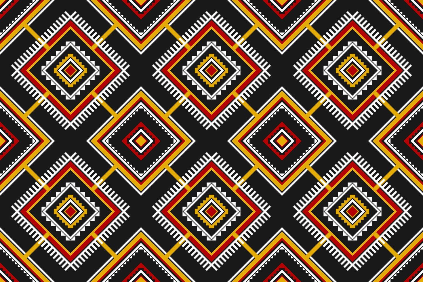 Fabric tribal pattern art. Geometric ethnic seamless pattern traditional. American, Mexican style. vector