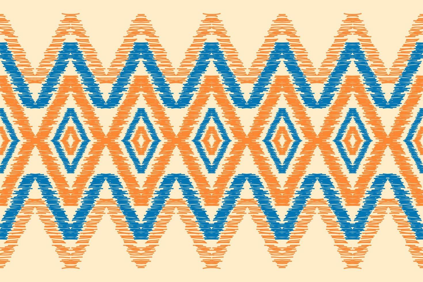 Carpet ethnic tribal pattern art. Ethnic ikat seamless pattern. American, Mexican style. vector