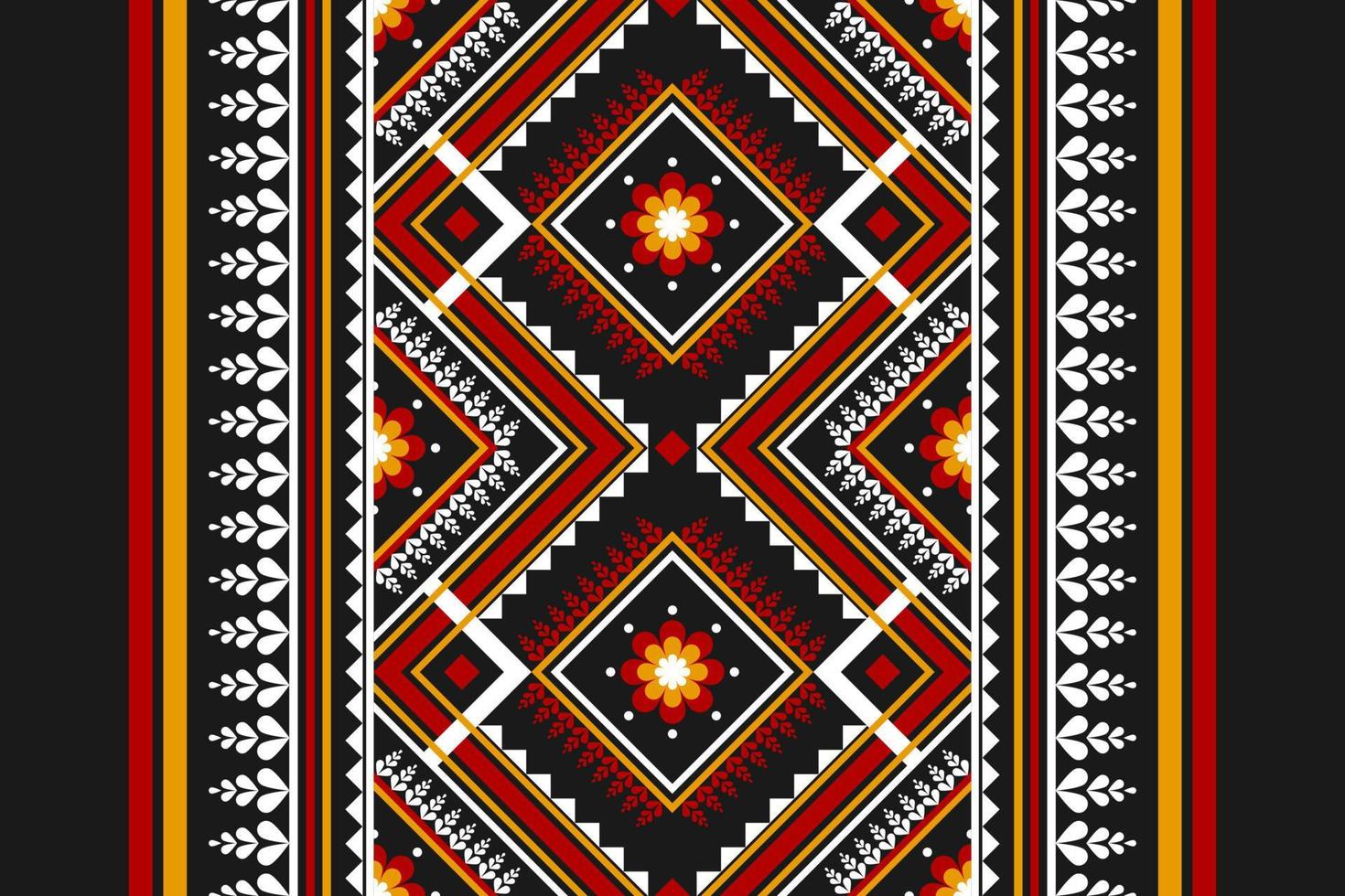 Carpet flower tribal background. Geometric ethnic oriental seamless pattern traditional. vector