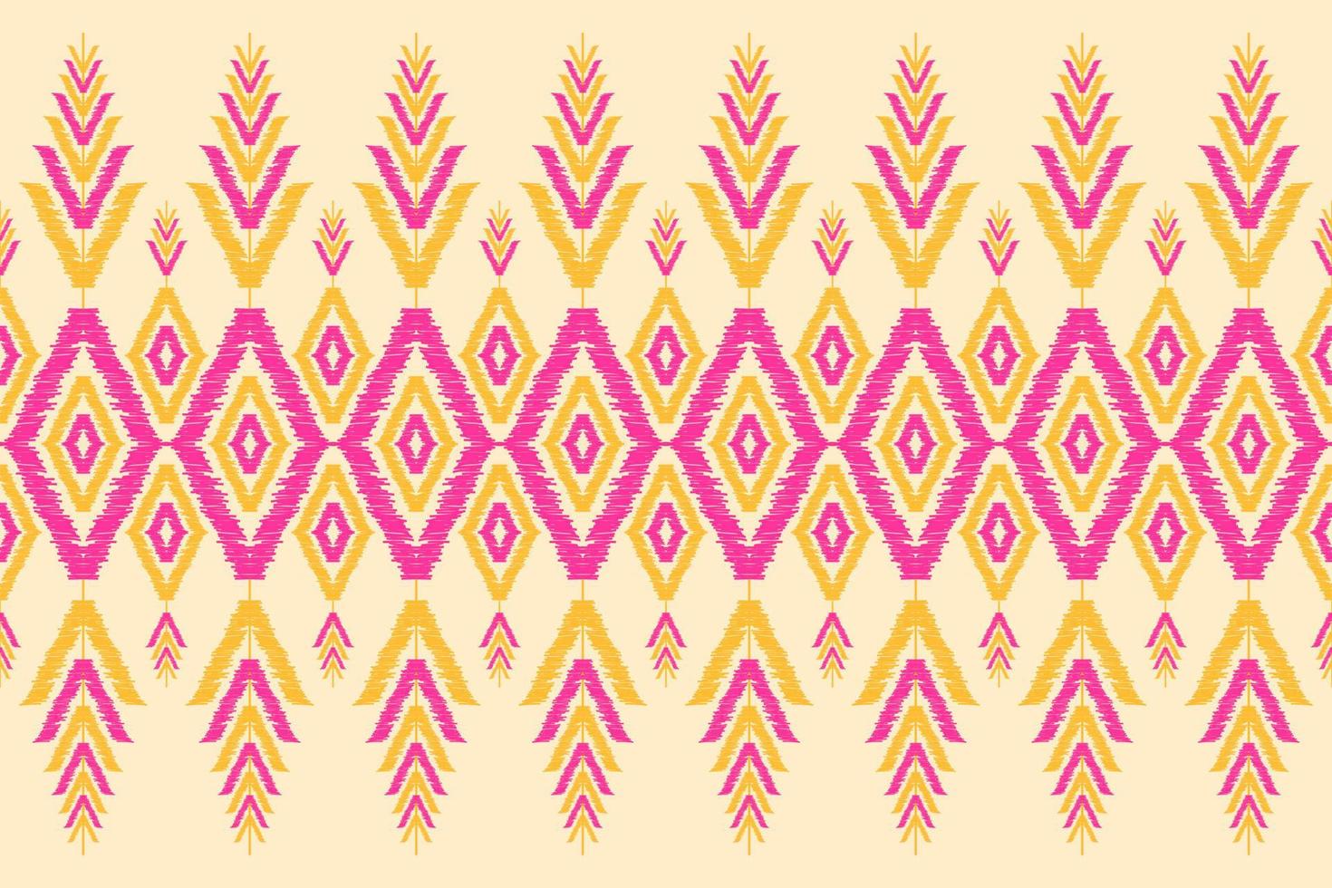 Carpet ethnic ikat pattern art. Geometric ethnic ikat seamless pattern in tribal. Mexican style. vector