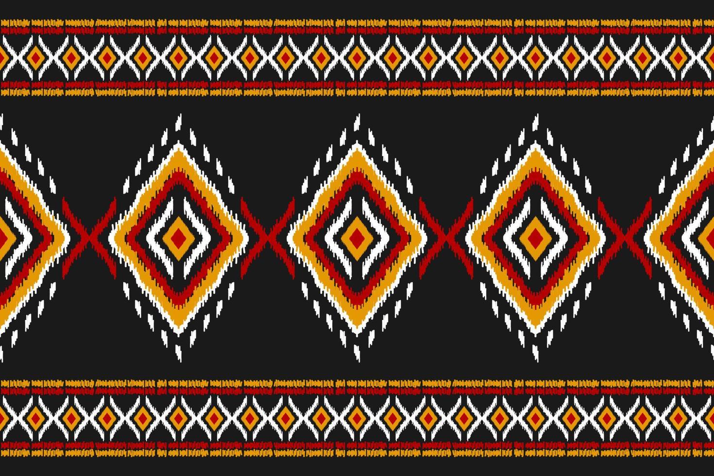 alfombra étnica patrón ikat art. patrón geométrico étnico ikat sin costuras en tribal. estilo mexicano vector