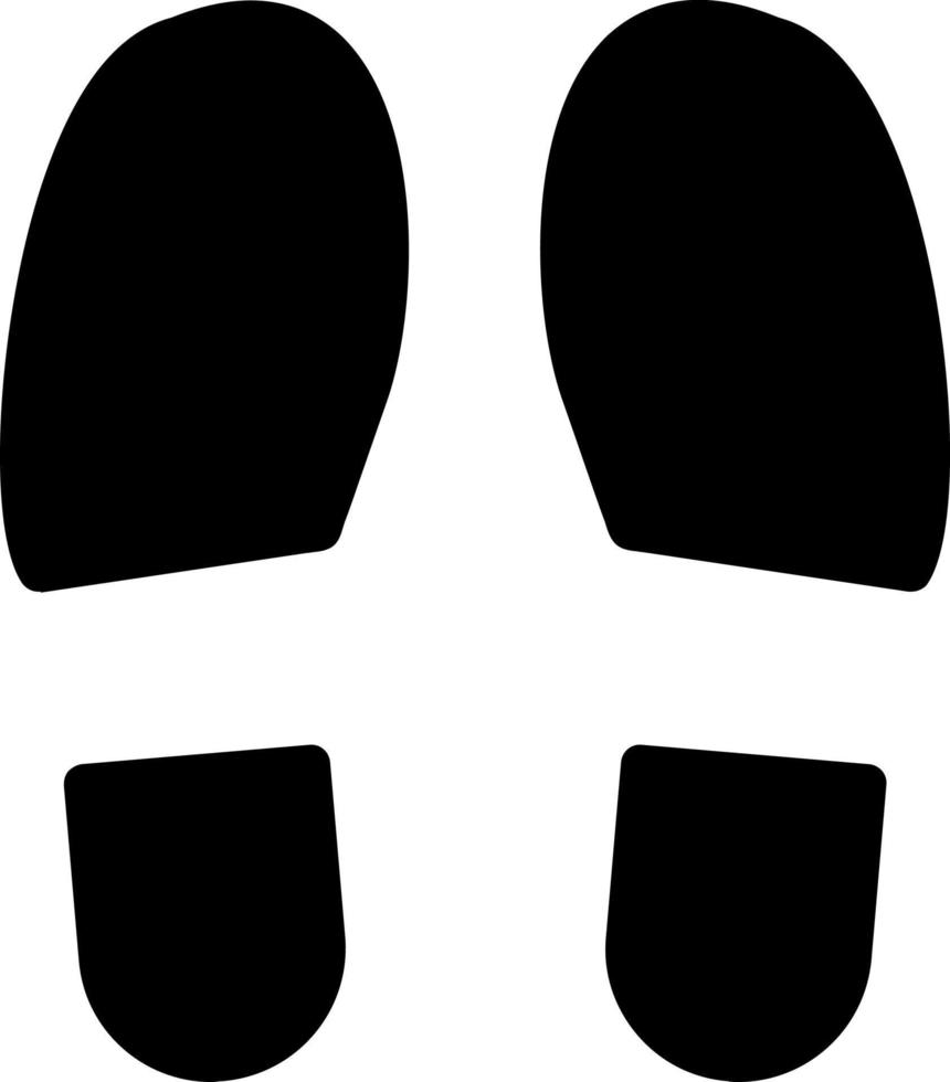 diseño de icono de vector de huellas de zapatos