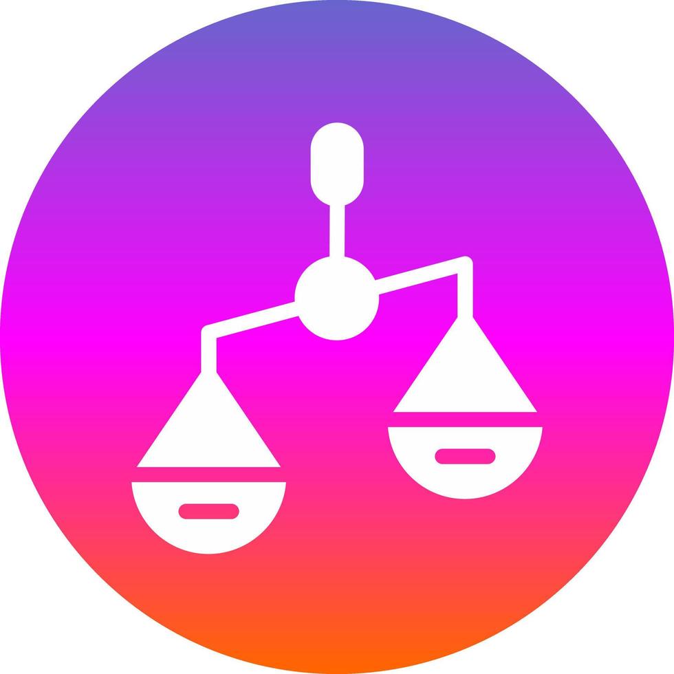 Balance Scale Left Vector Icon Design