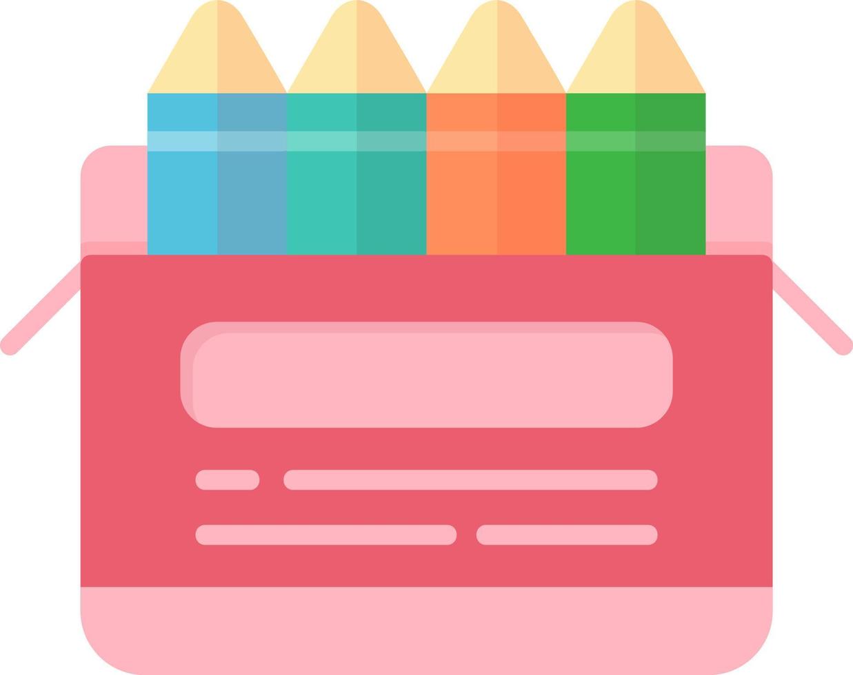 Crayons Creative Icon Design vector